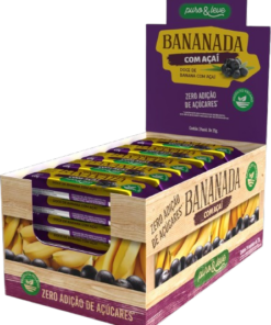 Display bananada com açaí zero com 24 unidades de 25 gramas