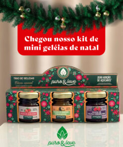 Trio de mini geleias especial de Natal