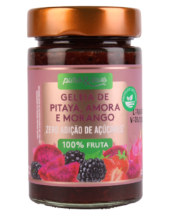 Geleia de Pitaya, amora e morango 230g