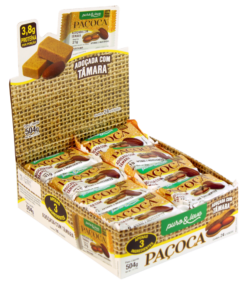 Display Paçoca adoçada com tâmara - 24 unidades de 21g