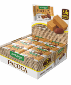 Display Paçoca adoçada com tâmara - 24 unidades de 21g
