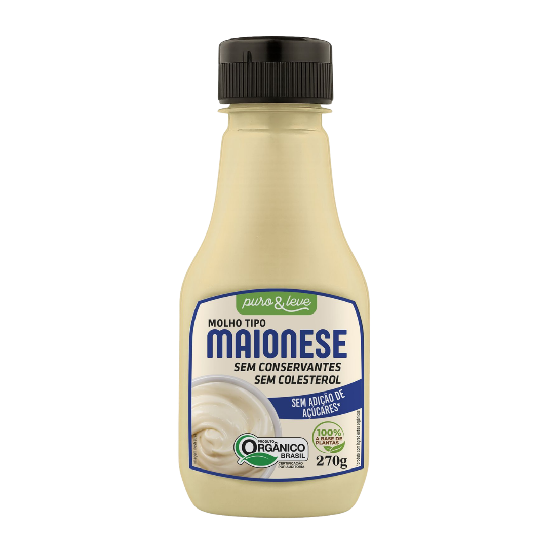 Maionese Orgânica 270g Puro&Leve — Puro&Leve